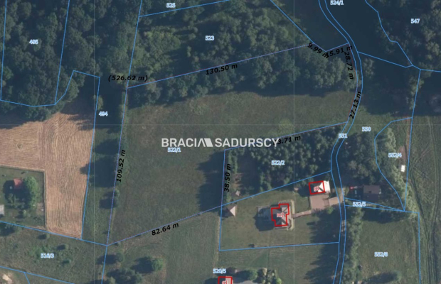 Widokowa działka budowlana w Głogoczowie