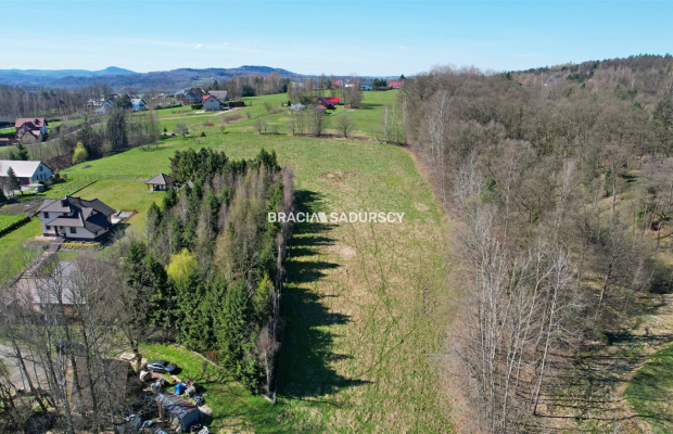 Widokowa działka budowlana w Głogoczowie