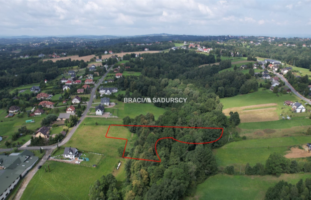 Działka budowlano-leśna. Siepraw.