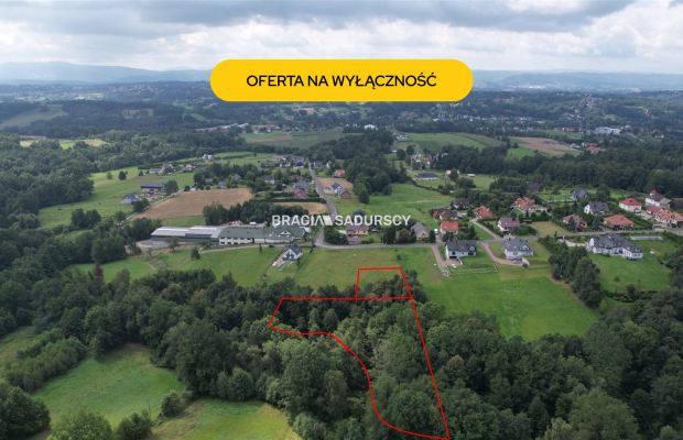 Działka budowlano-leśna. Siepraw.