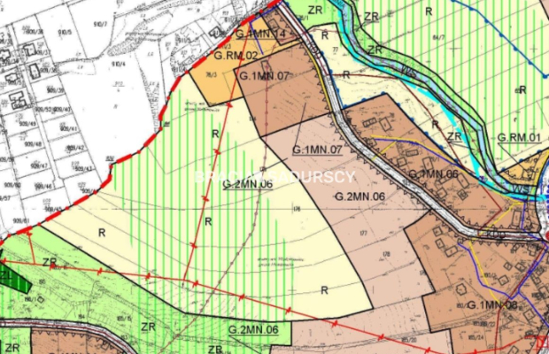 działka budowalana w Młodziejowicach 