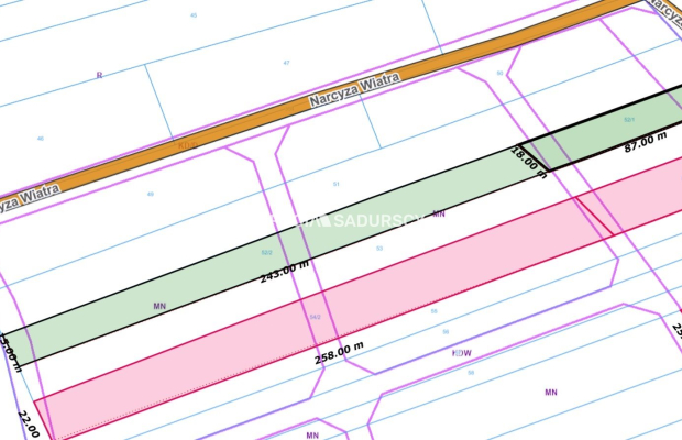 Działka budowlana o pow. 37 ar. w Krakowie.  
Przedmiotem oferty jest nieruchomość gruntowa niezabudowana o nr ew.  52/2  położ