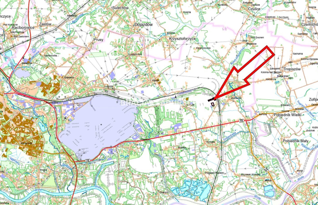 Działka budowlana o pow. 53 ar. w Krakowie.  
Przedmiotem oferty jest nieruchomość gruntowa niezabudowana o nr ew.  54/2  położ