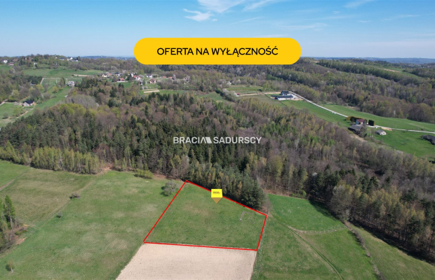 DZIAŁKA BUDOWLANA 43 ARY WIDOK LIPNICA GÓRNA