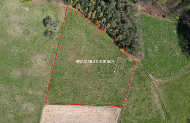 DZIAŁKA BUDOWLANA 43 ARY WIDOK LIPNICA GÓRNA