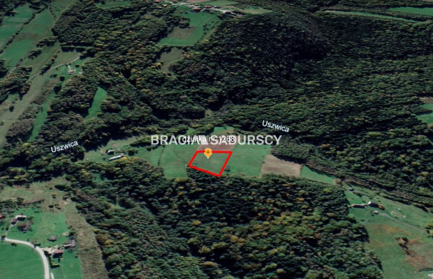 DZIAŁKA BUDOWLANA 43 ARY WIDOK LIPNICA GÓRNA