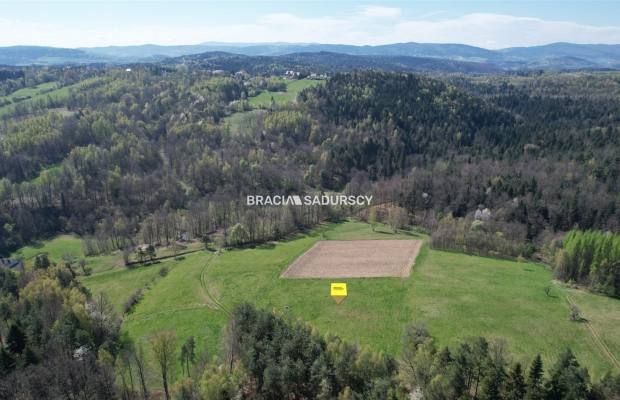 DZIAŁKA BUDOWLANA 43 ARY WIDOK LIPNICA GÓRNA