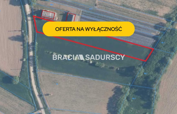 Popędzyna działka z możliwośćią uzyskania wz