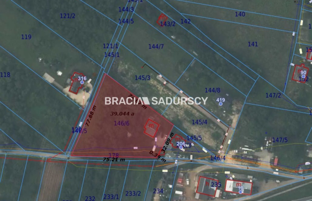 Działka Budowlano-usługowa, Morawica, Liszki