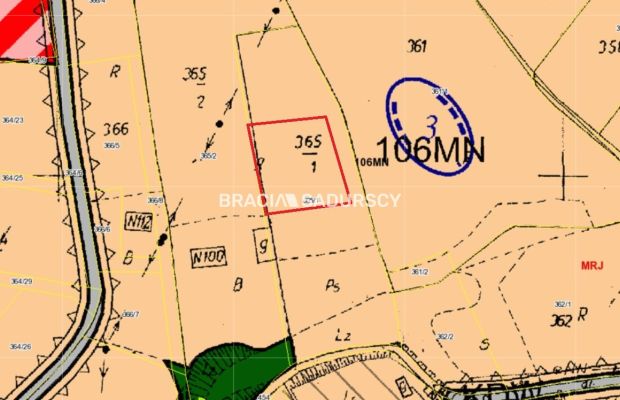 GRAJÓW, GMINA WIELICZKA, DZIAŁKA BUDOWLANA O POW. 1145 m 2 .  
 
Widokowa działka budowlana w zacisznym spokojnym miejscu, w mi