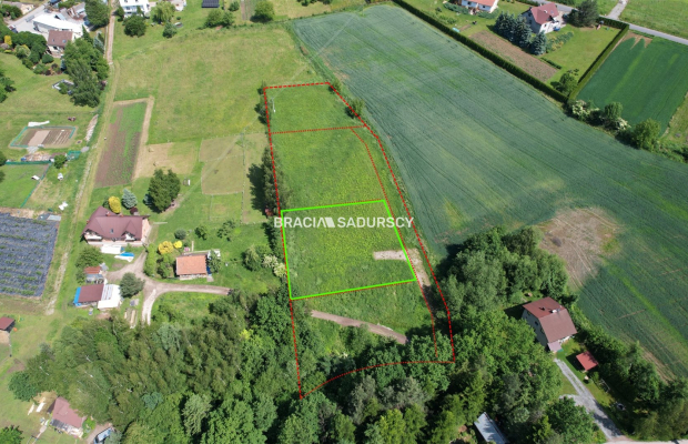 GRAJÓW, GMINA WIELICZKA, DZIAŁKA BUDOWLANA O POW. 1145 m 2 .  
 
Widokowa działka budowlana w zacisznym spokojnym miejscu, w mi