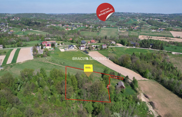 Działka rolna z drewnianym domem Nowa Wieś 