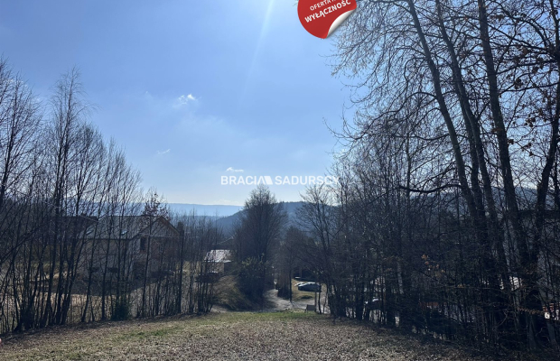 Pcim - Przepiękna widokowa działka budowlana 14 ar