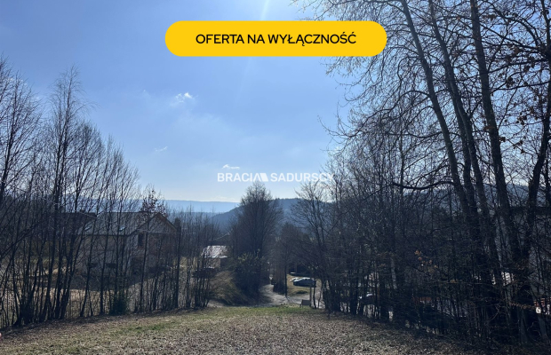 Pcim - Przepiękna widokowa działka budowlana 14 ar