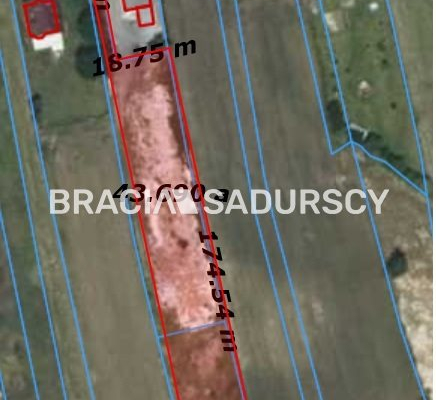 Działka z projektem na 5 bliźniaków 