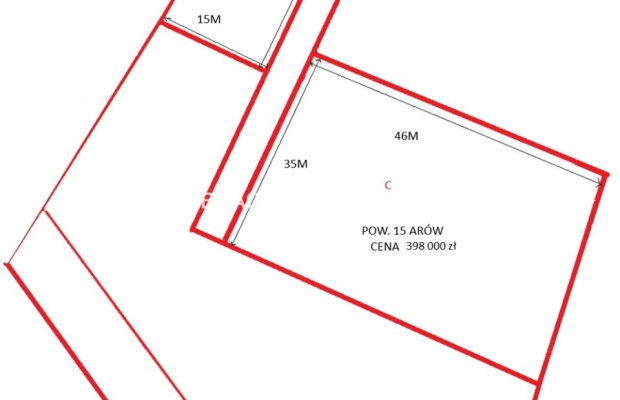Działka bud.o pow. 70 arów obok zjdadu a4 Rząsce