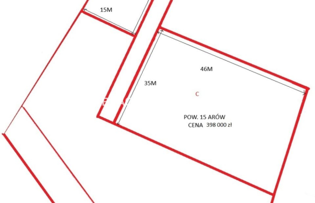 Działka bud.o pow. 70 arów obok zjdadu a4 Rząsce