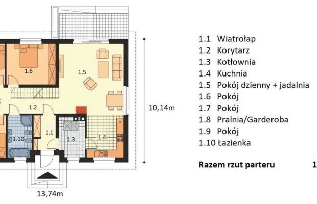 Dom  stan surowy w Okuniowcu k. Suwałk