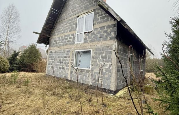 Dom w otoczeniu drzew.