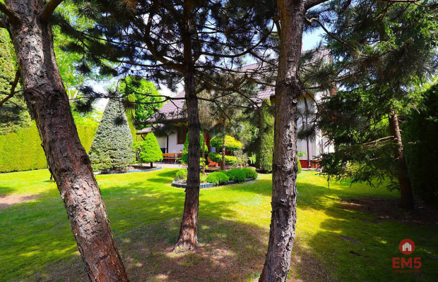 Dom z dużym ogrodem