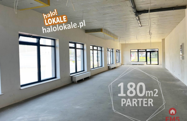 Nowy lokal 180 m2, parter