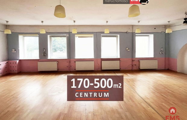 Powierzchnie do 500 m2 w centrum