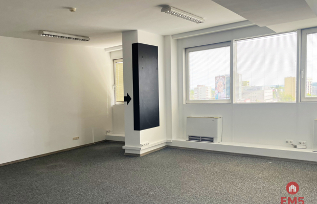 Biuro z widokiem na panoramę miasta