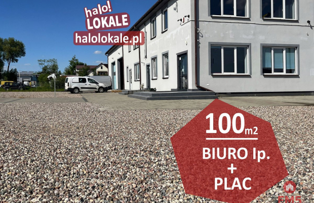 Lokal z placem  przy głównej drodze