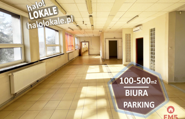 Powierzchnie biurowo-usługowe, parking, magazyn