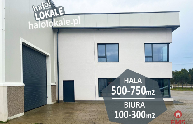 Nowoczesna hala, biura, gotowy do wynajmu.