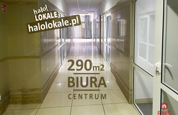 Powierzchnie biurowe 290 m2 Centrum