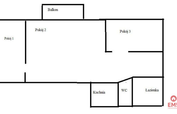 Mieszkanie 3 pokojowe Suwałki