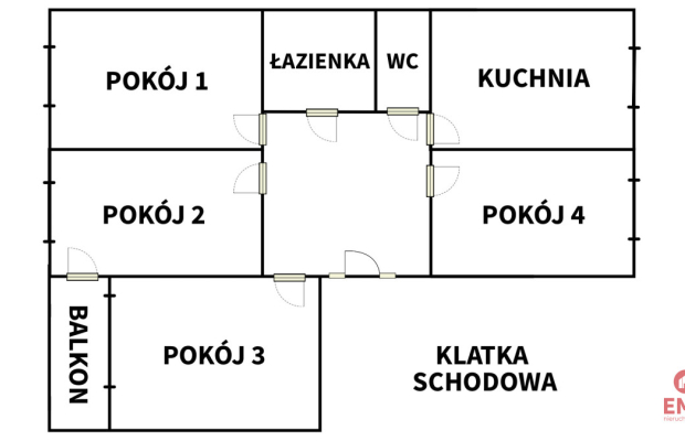 4-pokojowe mieszkanie do remontu w Sejnach