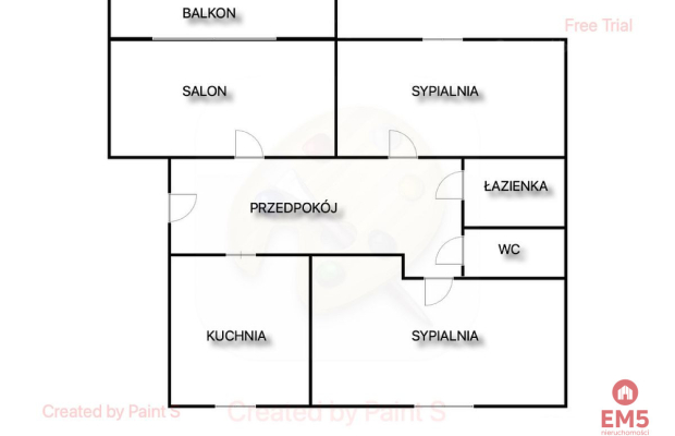 Przestronne Mieszkanie 3-pokojowe