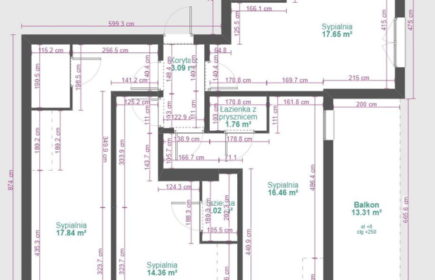 4 kawalerki obok Politechniki