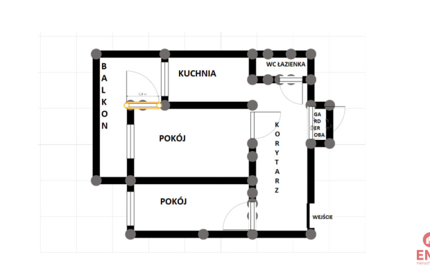 2 pokojowe mieszkanie po remoncie