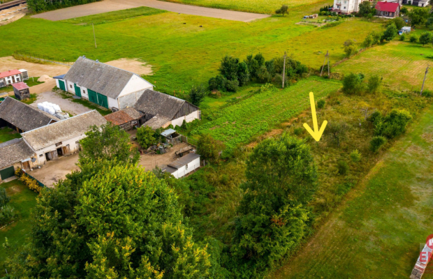 Działka pod lasem, blisko Białegostoku.