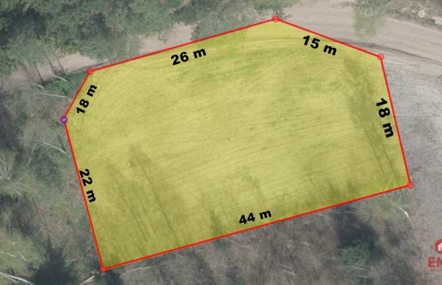 Działka blisko lasu w Solniczkach. 1109 m2