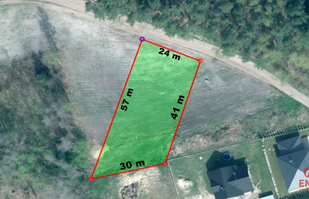 Działka budowlana 1183 m2. Solniczki.