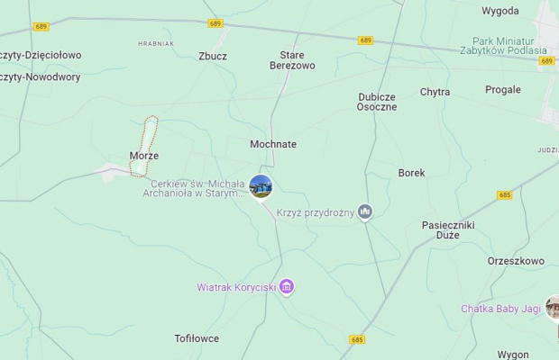 Działka rolna ok. 2 ha w gminie Czyże.