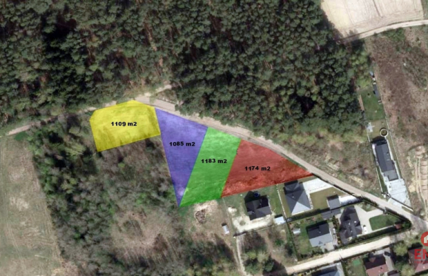 Solniczki. Działka budowlana pod lasem.