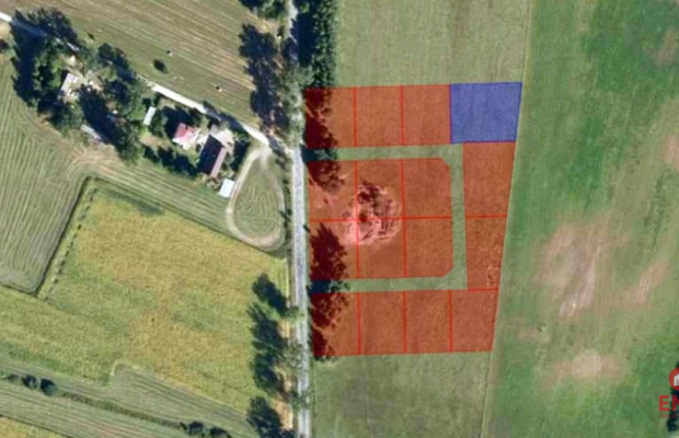 Działka budowlana 1425 m2, Rafałówka