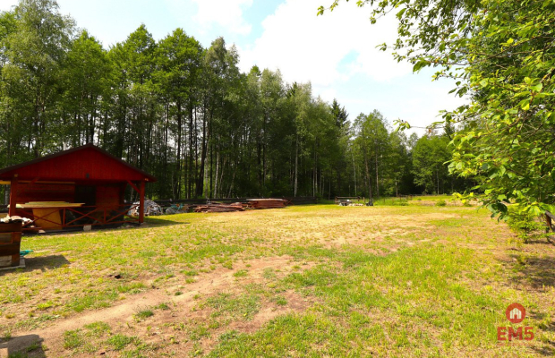 Działka budowlana, staw, ogrodzenie