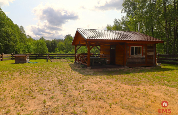 Działka budowlana, staw, ogrodzenie