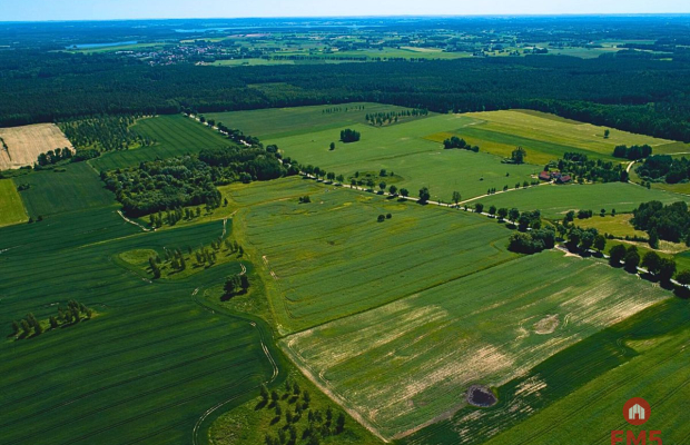Działka budowlana na Szlaku WJM - jezioro Harsz.