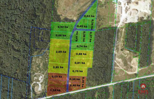 Działka przemysłowa 0,34 ha pod Wasilkowem