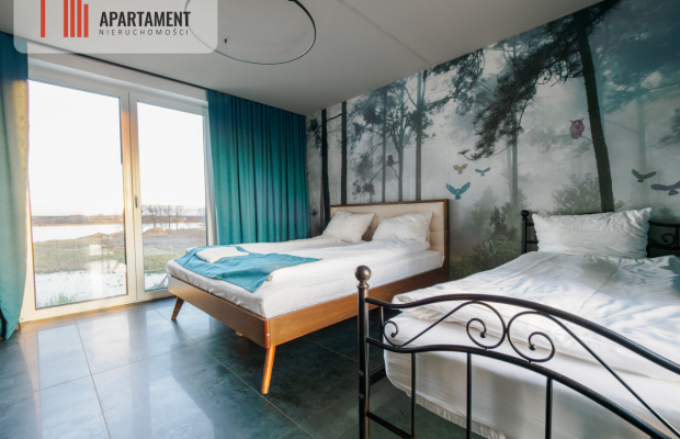 Dom z widokiem na jezioro, garaż, spokojna okolica