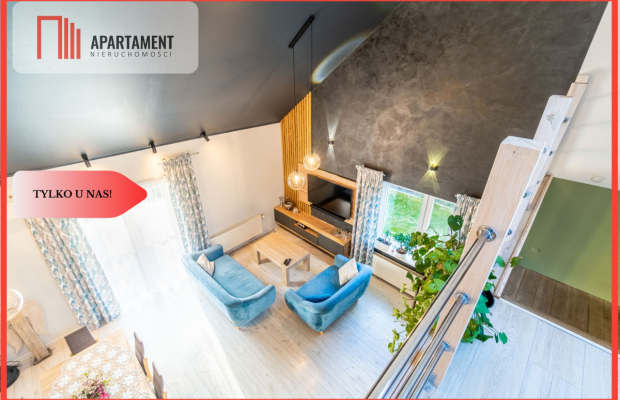 Murowaniec - piękny dom z antresolą i ogrodem