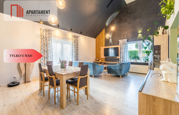 Murowaniec - piękny dom z antresolą i ogrodem