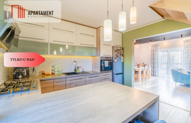 Murowaniec - piękny dom z antresolą i ogrodem